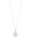 Absolute D Initial Necklace, Silver