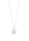 Absolute E Initial Necklace, Silver
