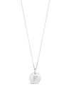 Absolute F Initial Necklace, Silver