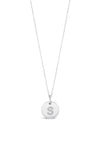 Absolute S Initial Necklace, Silver