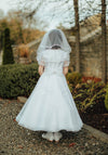 Isabella Pearl Embellished Communion Dress, White