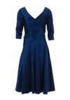 Ispirato Lace Applique Waist Midi Dress, Navy