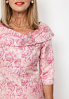 Ispirato Floral Fishtail Dress, Pink Fondant
