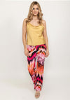 Seventy1 Satin Cowl Neck Cami Top, Mustard