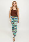 Seventy1 Satin Cowl Neck Cami Top, Chocolate