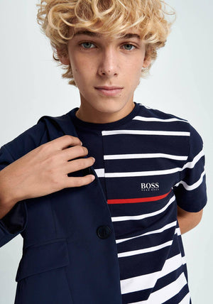 Hugo Boss Stripe T-Shirt, Navy