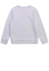 Hugo Boss Circle Logo Crew Neck Jumper, White