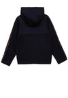 Hugo Boss Tape Logo Zip Hoodie, Navy