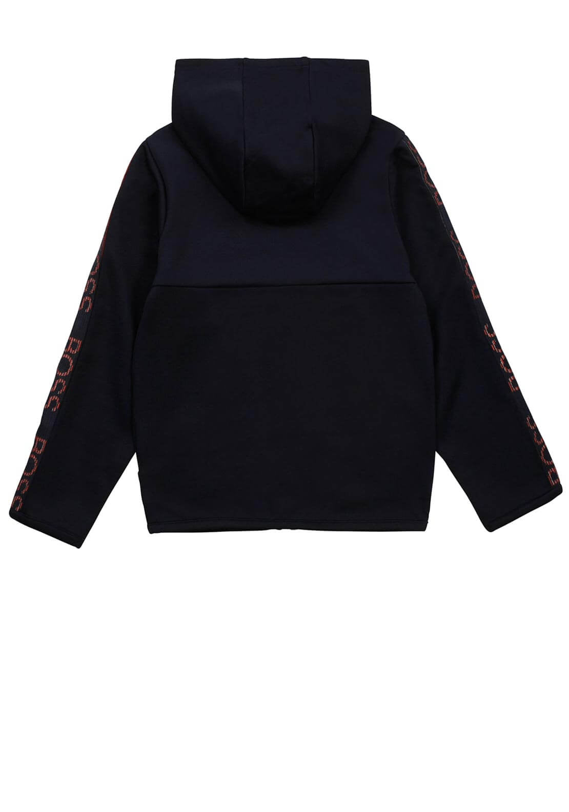 Hugo Boss Tape Logo Zip Hoodie, Navy