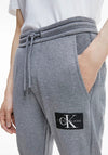 Calvin Klein Box Logo Slim Joggers, Mid Grey