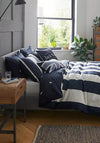 Jack Wills Stripe Duvet Cover, Navy & White