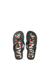 Jack & Jones Kids Palm Print Flip Flops, Anthracite