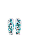 Jack & Jones Kids Palm Print Flip Flops, Capri