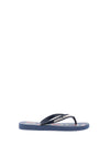 Jack & Jones Kids Palm Print Flip Flops, Navy Blazer