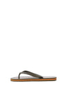 Jack & Jones Kids Logo Flip Flops, Dark Olive