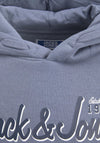Jack & Jones Boys Logo Sweat Hoodie, Flint Stone