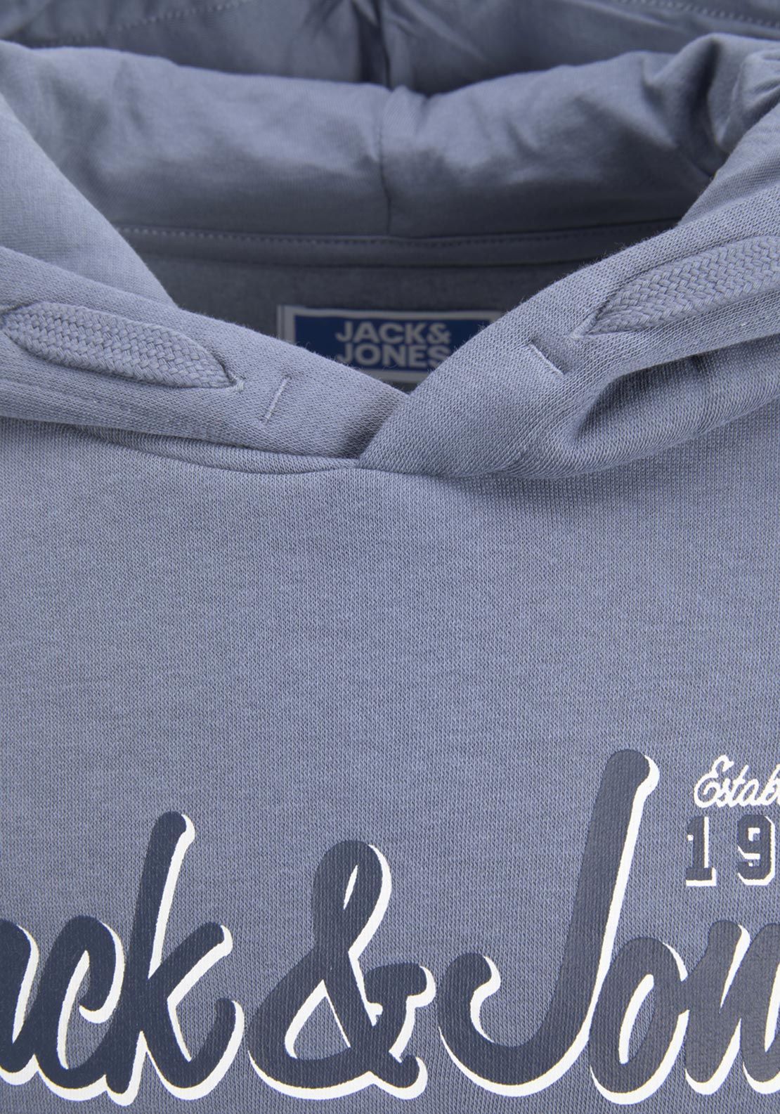 Jack & Jones Boys Logo Sweat Hoodie, Flint Stone