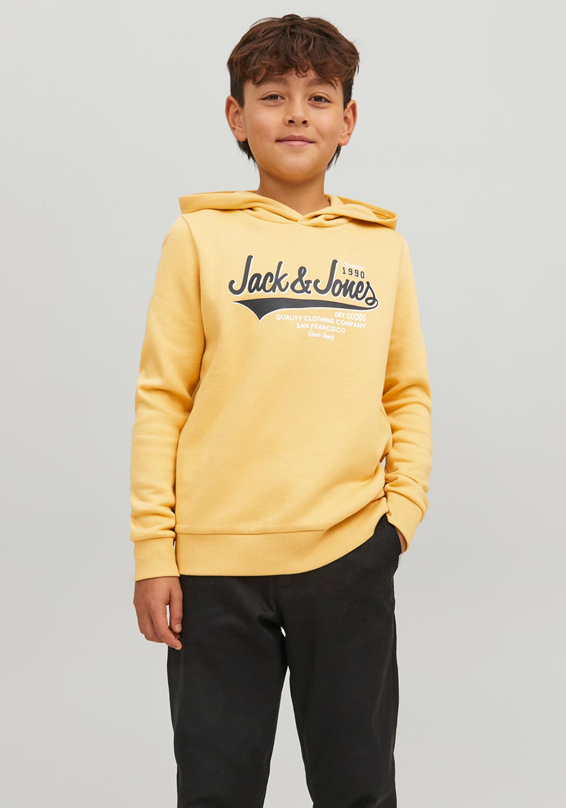 Jack & Jones Boys Logo Sweat Hoodie, Jojoba