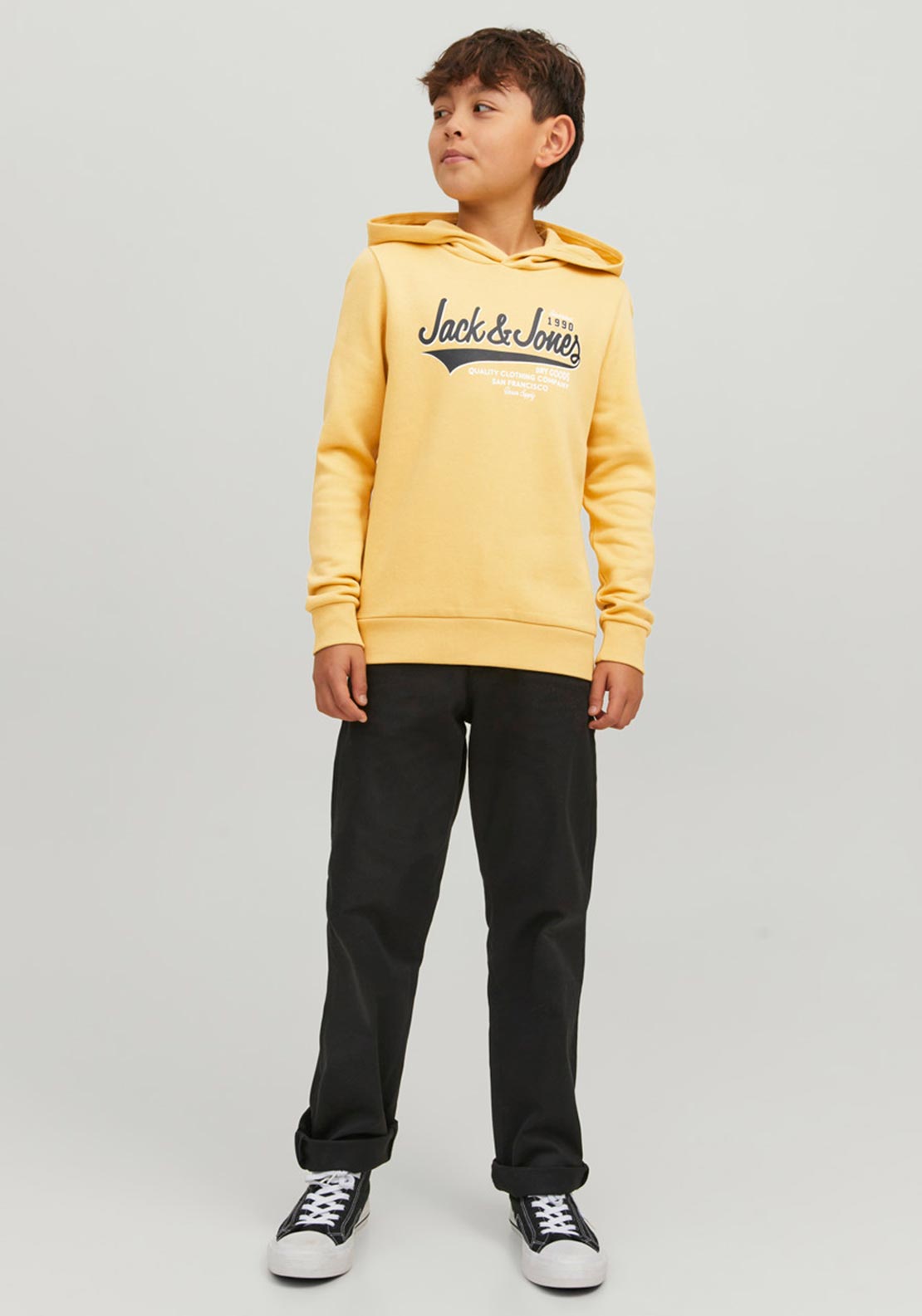Jack & Jones Boys Logo Sweat Hoodie, Jojoba