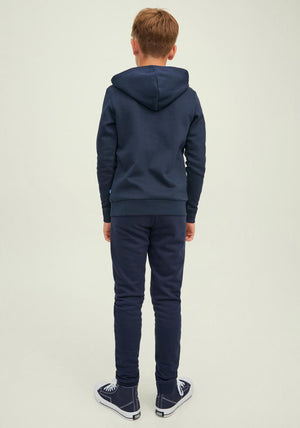 Jack & Jones Boys Logo Sweat Hoodie, Navy Blazer