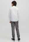 Jack & Jones Boys Joe Long Sleeve Plain Shirt, White