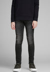 Jack & Jones Boys Liam Skinny Jeans, Black