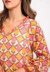 JDY Luna Abstract Print Blouse, Multi
