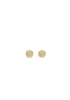 Absolute Rounded Crystal Stud Earrings, Gold