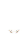 Absolute Mini Open Stars Stud Earrings, Rose Gold