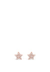 Absolute Diamante Star Stud Earrings, Rose Gold