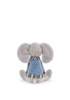 Jellycat I am Lingley Elephant, Grey/Blue