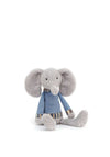 Jellycat I am Lingley Elephant, Grey/Blue