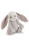 Jellycat Blossom Silver Bunny Soft Toy, Medium