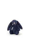Jellycat Small Bashful Stardust Bunny, Navy