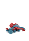 Jellycat Little Dexter Dragon, Red & Blue