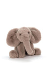 Jellycat Medium Smudge Elephant, Grey Brown