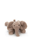 Jellycat Medium Smudge Elephant, Grey Brown