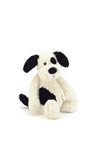 Jellycat Medium Bashful Puppy, Black & Cream