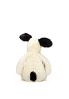 Jellycat Medium Bashful Puppy, Black & Cream