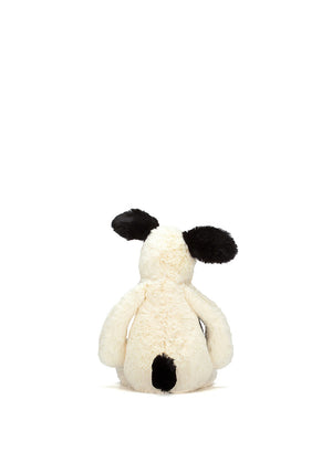 Jellycat Small Bashful Puppy, Black & Cream
