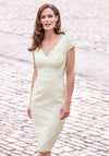 John Charles Pearl Embellished Dress & Bolero, Lemon
