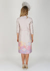 John Charles Floral Dress & Coat UK Size 10, Champagne Multi