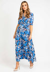 Jolie Moi Floral Beatrice Jersey Midi Dress, Blue Multi