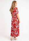 Jolie Moi Floral Beatrice Jersey Midi Dress, Red Multi