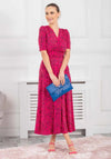 Jolie Moi Josie Animal Print Maxi Dress, Cerise