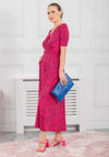 Jolie Moi Josie Animal Print Maxi Dress, Cerise