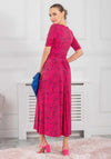 Jolie Moi Josie Animal Print Maxi Dress, Cerise