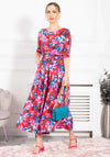 Jolie Moi Dorothy Abstract Print Maxi Dress, Red Multi
