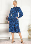Jolie Moi Kathryn Long Sleeve Midi Dress, Blue