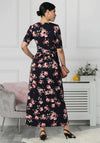 Jolie Moi Kiera Floral Print Maxi Dress, Navy Multi